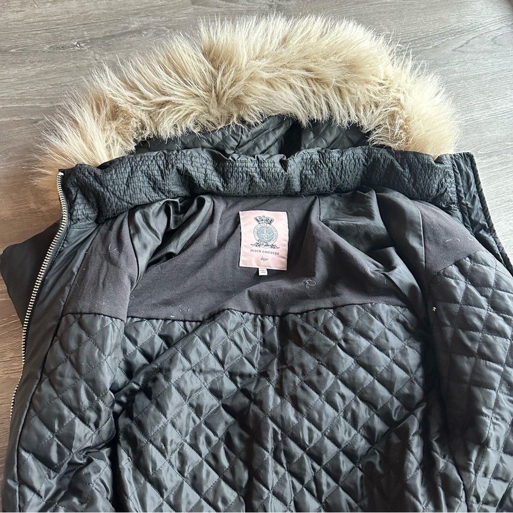 Juicy Couture, y2k style, black puffer down coat, size L - Picture 7 of 10